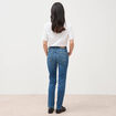 Jeans slim taille haute 7/8&egrave;me denim stone femme
