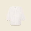 Chemise en coton manches 3/4 ecru femme