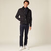 Pull manches longues bleu marine homme