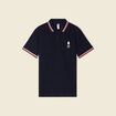 Polo manches courtes bleu marine homme