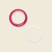 Lot 2 bracelets manchettes violet clair femme