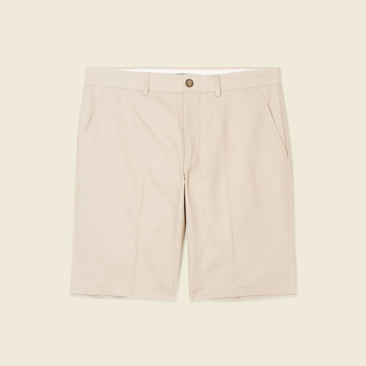 Bermuda droit gris homme