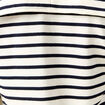 T-shirt col V manches longues ecru femme