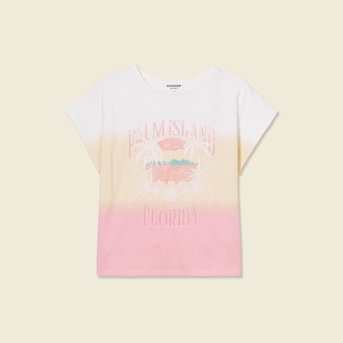 T-shirt éco-responsable rose pastel femme