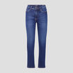 Jeans regular denim brut femme
