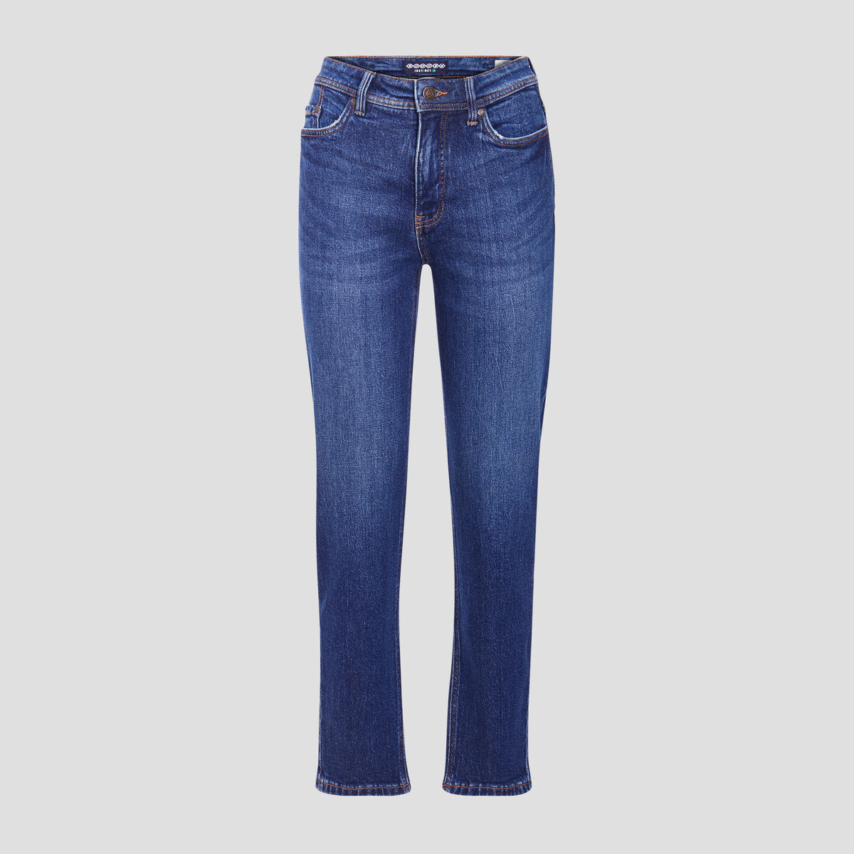 Jeans regular denim brut femme