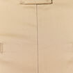 Pantalon large taille haute beige femme