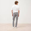 Pantalon chino slim gris homme