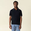 Polo manches courtes bleu marine homme