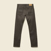 Jeans straight longueur 34 denim marron fonc&eacute; homme