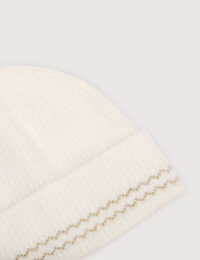 Bonnet ivoire femme