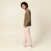 T-shirt manches longues taupe homme