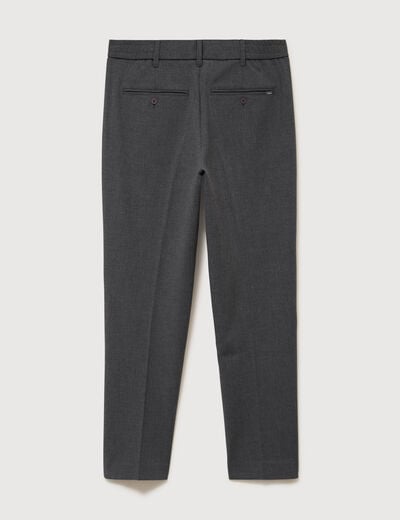 Pantalon droit longueur 32 gris fonc&eacute; homme