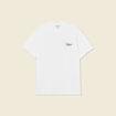 T-shirt en coton manches courtes ecru homme