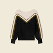 Pull manches longues ecru femme