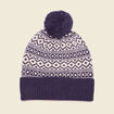 Bonnet à pompon bleu marine homme