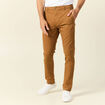 Pantalon slim Instinct chino marron homme