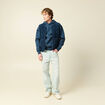 Sweat sans manches effet polaire bleu fonc&eacute; homme