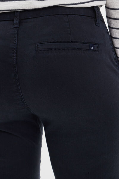 Pantalon chino Instinct bleu foncé femme