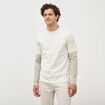 T-shirt en coton manches courtes gris clair homme