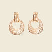 Boucles d'oreilles pendantes couleur or femme