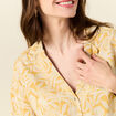 Chemise éco-responsable jaune femme