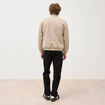 Blouson doubl&eacute; manches longues beige homme