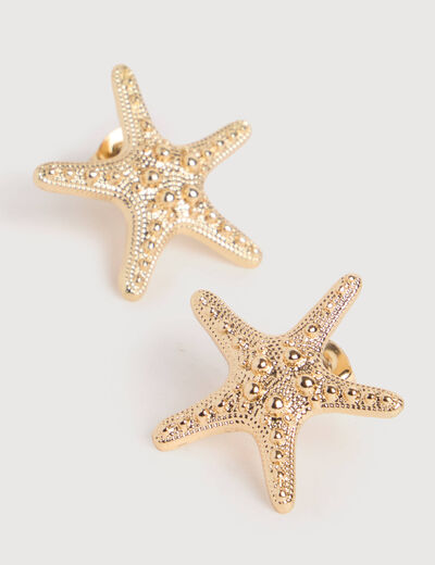 Boucles d'oreilles couleur or femme