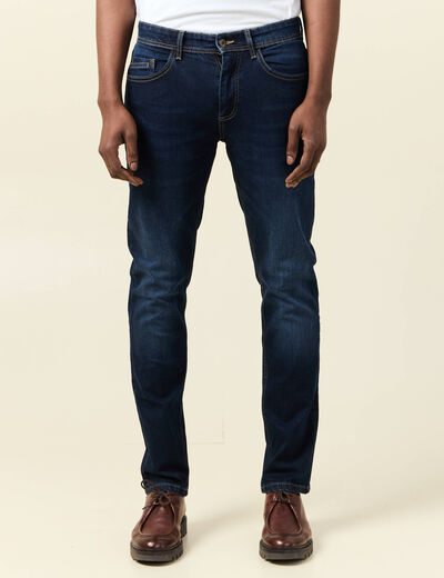 Jeans slim longueur 32 denim brut homme