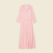 Robe chemise éco-responsable rouge femme