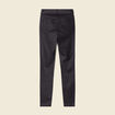 Tregging skinny denim noir enduit femme