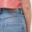 Short mom taille haute en jean denim used femme