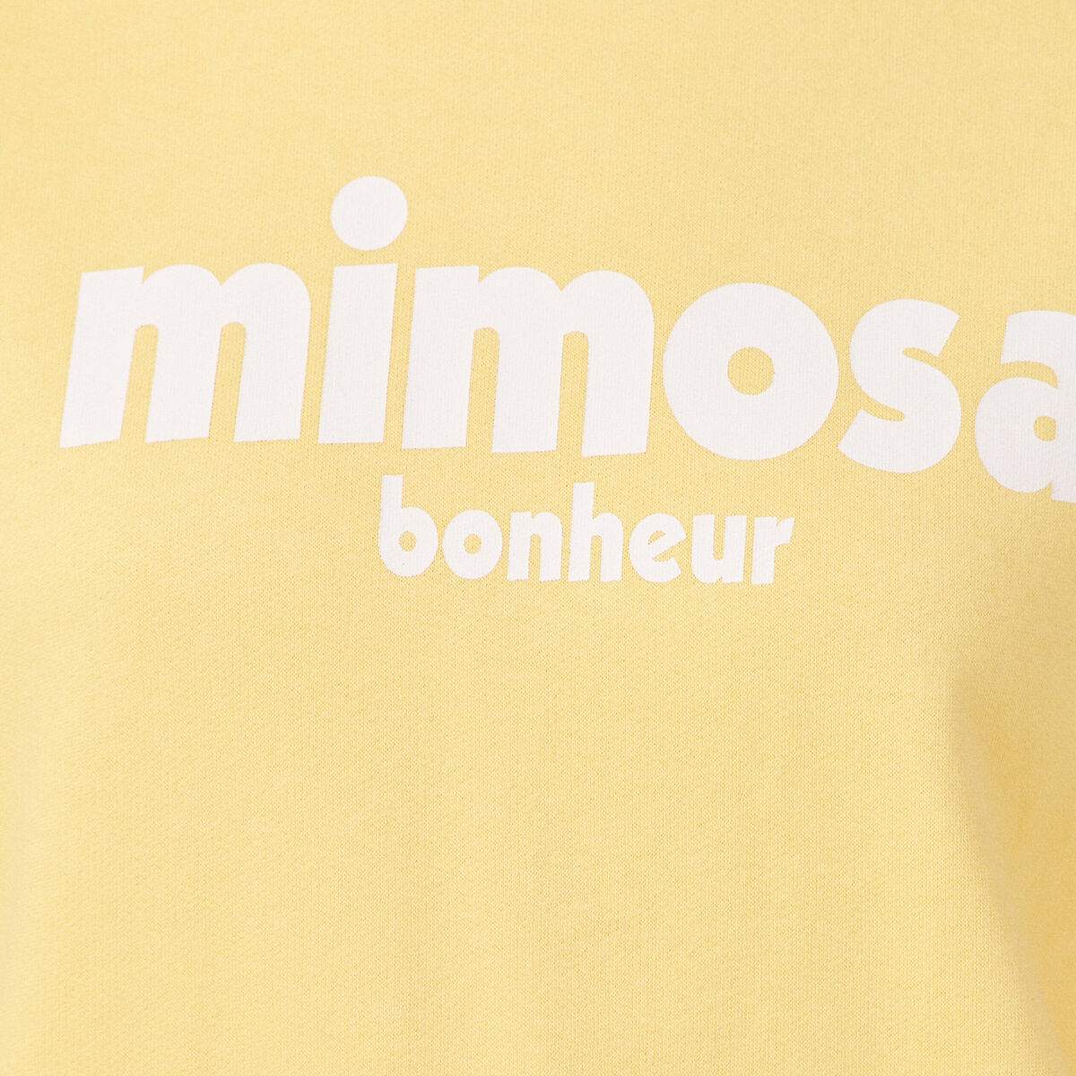 Sweat éco-responsable jaune fluo femme