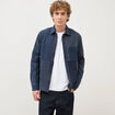Surchemise droite manches longues denim brut homme