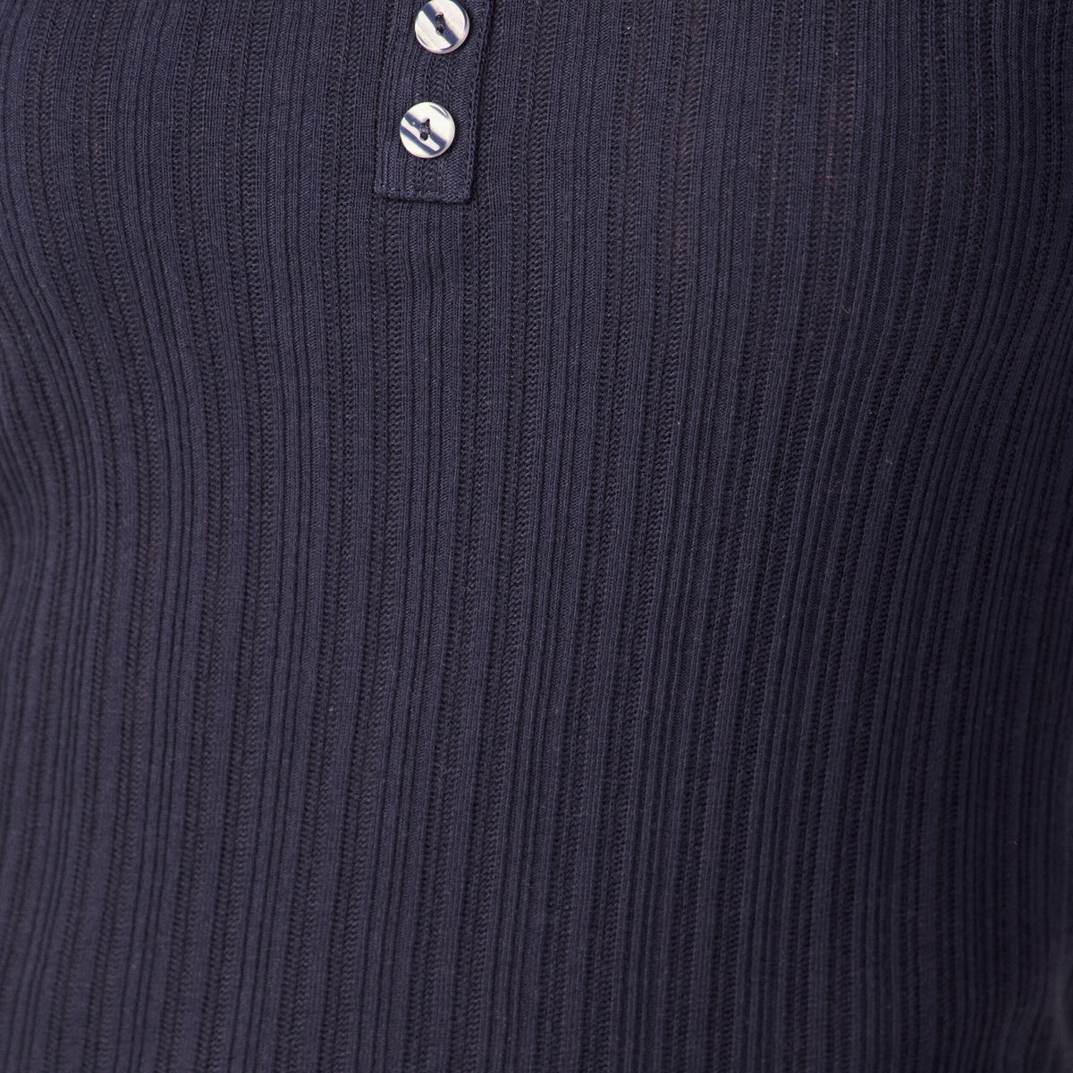 T-shirt à manches longues bleu marine femme