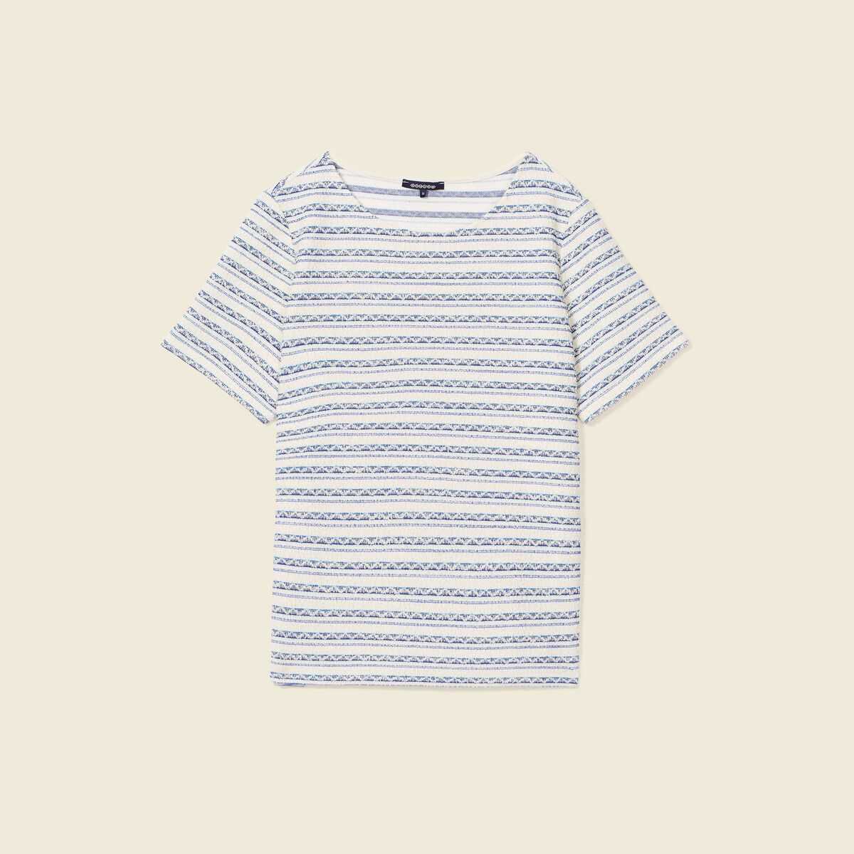 T-shirt manches courtes bleu foncé femme