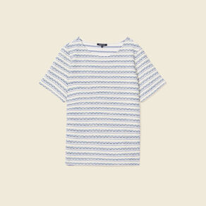 T-shirt manches courtes bleu foncé femme