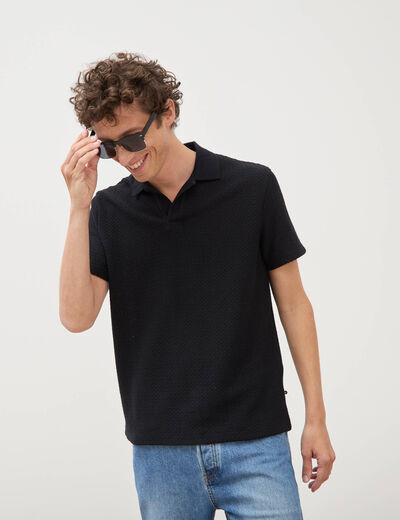 Polo manches courtes noir homme