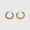 Boucles d'oreilles cr&eacute;oles rose clair femme