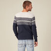 Pull manches longues fabriqué en France ecru homme