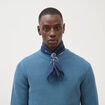 Foulard en coton bleu marine homme