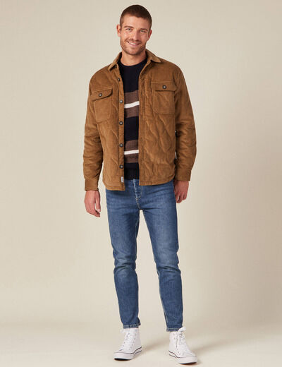 Pull manches longues fabriqué en France bleu marine homme