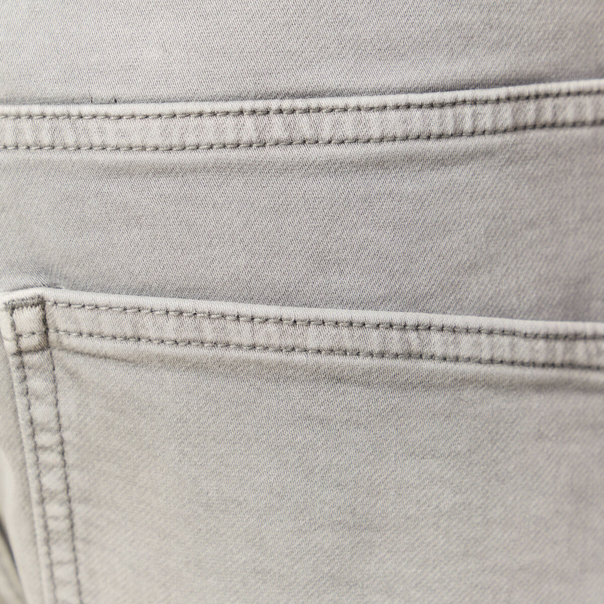 Bermuda en jeans denim gris homme