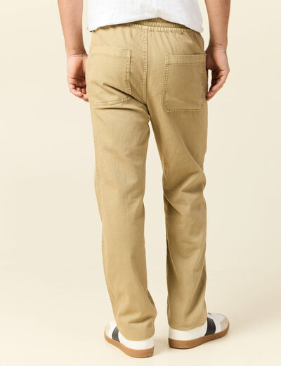 Pantalon chino beige homme