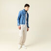 Pantalon chino gris homme