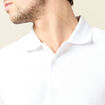 Polo manches courtes blanc homme