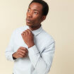 Chemise boyfriend en coton bleu clair homme
