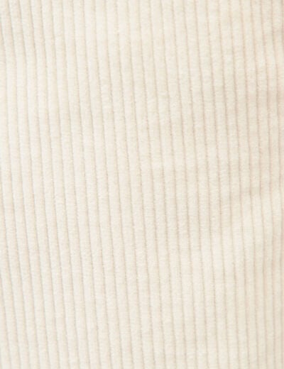 Pantalon large en velours ecru homme