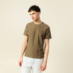 T-shirt manches courtes vert kaki homme