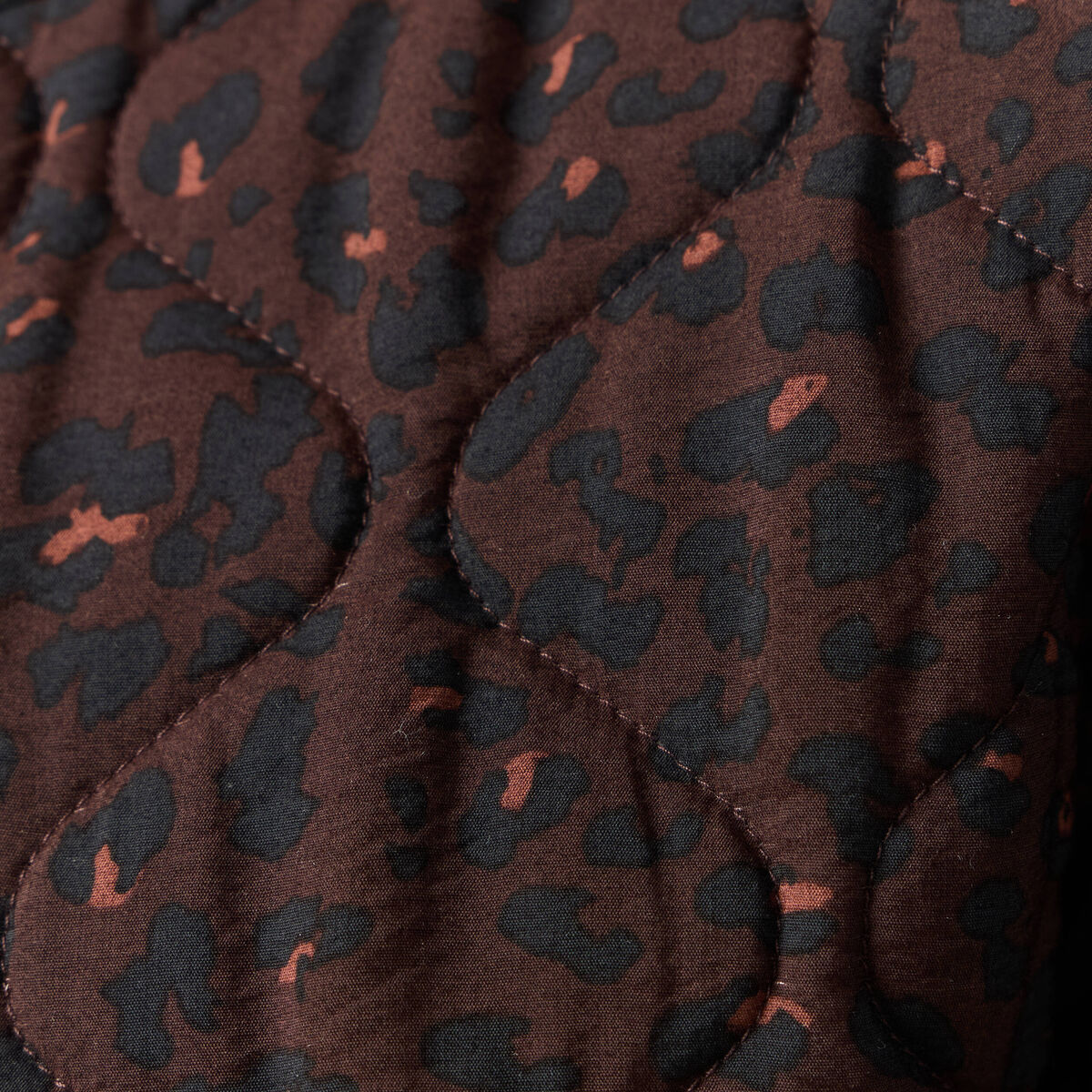 Blouson matelass&eacute; camel femme